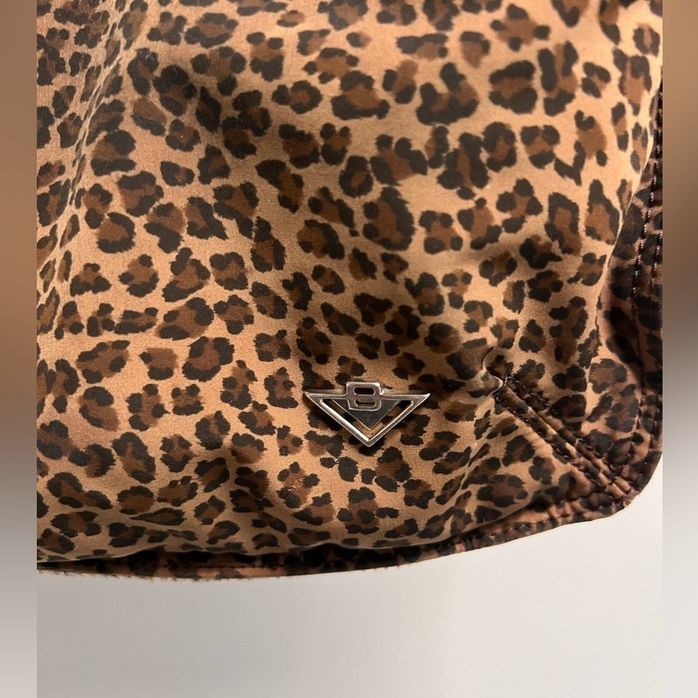 BOTTEGA VENETA VINTAGE Nylon and Faux Hair Leopard Mini Hobo - Picture 16 of 16